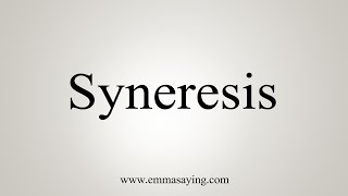 How To Say Syneresis [upl. by Mehta755]