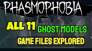 Phasmophobia ALL Ghost Models as of January 2021  Game Files Explored [upl. by Aneehsit966]