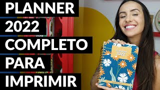 Planner 2022 completo para imprimir [upl. by Aniluap]