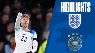 England U21 31 Germany U21  Balogun Gallagher amp Palmer See Off Germany  Highlights [upl. by Cyprus461]