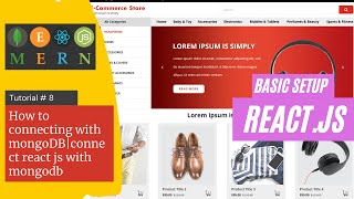 React js Tutorial  8  Connecting with mongoDB  How to connect react js with mongoo [upl. by Ashelman794]