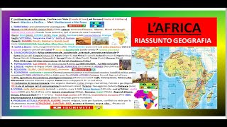 🌍 LAFRICA riassunto geografia x scuola media [upl. by Humble]