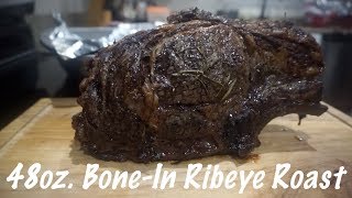 48 oz BoneIn Ribeye Roast  how To Cook A Ribeye Roast In The oven  Southern Smoke Boss [upl. by Moffat]