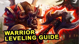 Classic WoW Warrior Leveling Guide  Talents Rotation amp Weapon Progression [upl. by Tasiana]