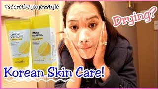 KOREAN DEEP CLEANSING FOAM  SECRET KEY LEMON CLEANSING FOAM REVIEW AND TESTING 3 WEEKS [upl. by Notyep]