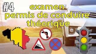 2023 examen théorique permis de conduire Belgique ✅ 50 Questions examen code de la route test BE 4 [upl. by Laynad398]