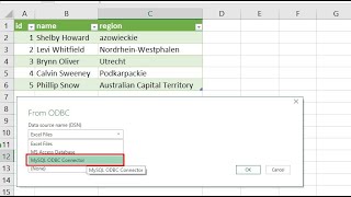 Connecting Excel to MySQL via ODBC Driver [upl. by Ailahtan682]