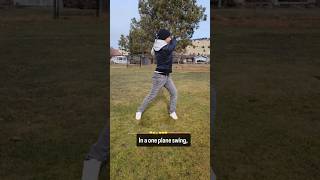 Why I prefer the one plane golf swing golf golfshorts golfer golfswing golflife golftips [upl. by Freedman317]