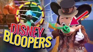 Funny DISNEY CHARACTER BLOOPERS  Disneyland  Disney World FAILS [upl. by Jaquenette]