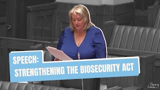 Speech Strengthening the Biosecurity Act [upl. by Haynor]