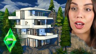 I built a house in a MOUNTAIN in The Sims 4 [upl. by Emixam]