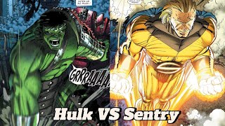 Hulk vs Sentry marvel worldwarhulk worldbreakerhulk avengers [upl. by Fessuoy]