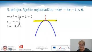 Matematika 2r SŠ  Kvadratne nejednadžbe 1 dio [upl. by Lleral]