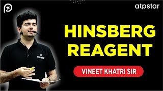 Hinsberg reagent test for amines in Hindi  IIT JEE amp NEET  Vineet Khatri Sir  ATP STAR Kota [upl. by Acirne]