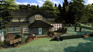 Autumnal Family Cottage  The Sims 4  Speed Build  No CC [upl. by Anyehs]