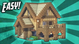 Minecraft How To Build A Survival Starter House Tutorial 16 [upl. by Nojed769]