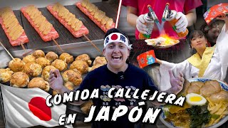 Comida callejera en Tokyo Japón 🇯🇵 lo mejor de la comida japonesa 🏯🍜🍡🍣🍱 [upl. by Namlak]