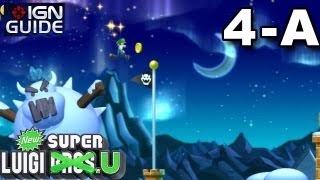 New Super Luigi U 3 Star Coin Walkthrough  Frosted Glacier A Fliprus Floes [upl. by Hsoj]