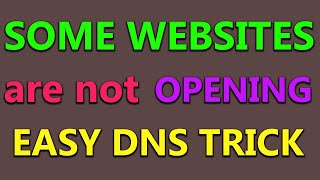 How to Open Blocked Websites by Changing DNS Setting [upl. by Sllew]