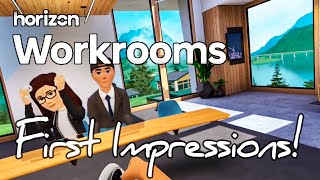 Horizon Workrooms First Impressions [upl. by Donell]