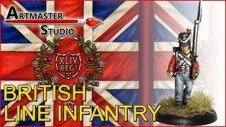 Artmaster Studio How to paint British Line Infantry [upl. by Latoniah]