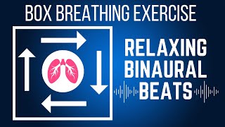 Try Box Breathing with Theta Binaural Beats  Boxed Breathing Exercise  TAKE A DEEP BREATH [upl. by Llennod784]