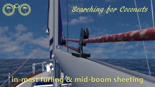 Sailing tutorial InMast Furling Midboom Sheeting Sailing for beginners  learning to sail [upl. by Hajed387]