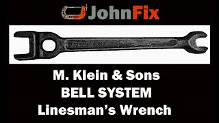 M Klein amp Sons BELL SYSTEM Linesmans Wrench [upl. by Crawford]