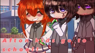 Afton kids go to school Gacha x fnaf my Au [upl. by Elleinod]