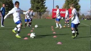 Soccer Training  Passing Drills 1 [upl. by Mcwherter]