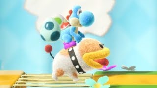 Yoshis Crafted World  100 Walkthrough  Poochys Tape Trail  Front amp Flip Side [upl. by Stratton]