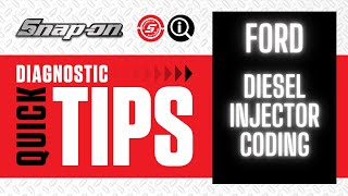 How to Code A Ford Diesel Injector in Less Than 2 Minutes  Snapon Diagnostics UK [upl. by Nabois154]