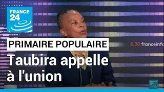 Présidentielle 2022  Taubira appelle les candidats de gauche à lunion • FRANCE 24 [upl. by Ettie383]