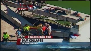 Dam Collapses In Hustisford [upl. by Hailed781]