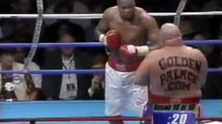 Larry Holmes vs Butterbeanlast Round [upl. by Nnylassej322]