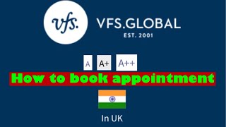 How to book appointment in VFS global UK [upl. by Adine]