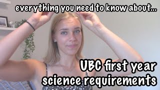 UBC FIRST YEAR SCIENCE REQUIREMENTS AND COURSES  maddy a [upl. by Dasha]