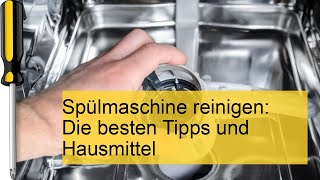 Spülmaschine reinigen Tipps und Hausmittel [upl. by Esyahc]