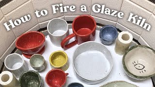 Pottery Kiln at Home for Beginners  how to fire a glaze kiln  pottery at home pt 5 [upl. by Aerda145]