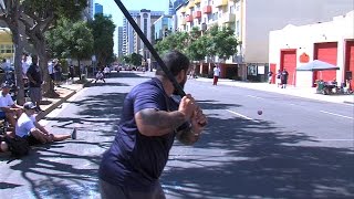 Stickball Tournament in Little Italy [upl. by Pepper383]