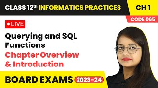 Querying and SQL Functions  Chapter Overview amp Introduction  Class 12 Informatics Practices Ch 1 [upl. by Humberto]