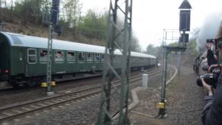 Paralleleinfahrt in den Bahnhof Klingenberg Colmnitz [upl. by Aikemit]