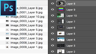 Photoshop Tutorial Quickly Export Layers into Images [upl. by Mchenry392]