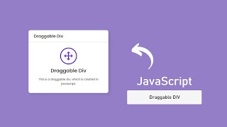 How to make Draggable Div Element in JavaScript [upl. by Chung]