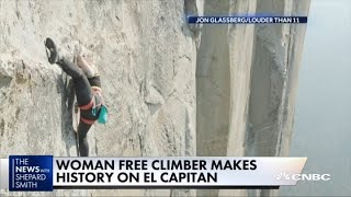 Woman free climber makes history on El Capitan [upl. by Marcin]