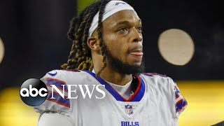 NFL game suspended after Bills player collapses on field l GMA [upl. by Kirsti]