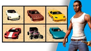 How to get all Sports Cars in GTA San Andreas [upl. by Nylodam]