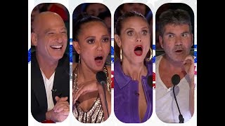 Americas got talent 2017  Top 10 Auditions  None Singers Contestants Plus One [upl. by Beaver]