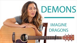 Demons by Imagine Dragons  Easy Guitar Tutorial with Play Along [upl. by Jean]