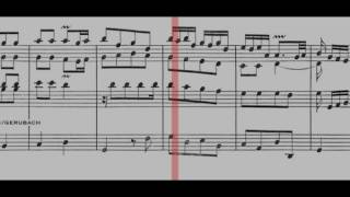 BWV 592  Organ Concerto in G Major Scrolling [upl. by Schlenger]